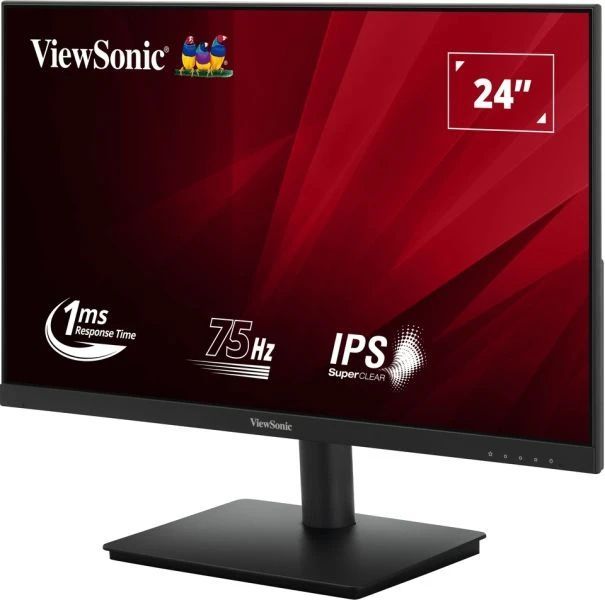 Viewsonic VA VA240-H-2 Monitor PC 60,5 cm [23.8] 1920 x 1080 Pixel Full HD LED Nero (LED MONITOR VA240-H-2 24IN FULL - HD 250 NITS RESP 1MS 75HZ)