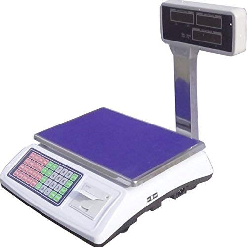 BILANCIA PROFESSIONALE DA BANCO DIGITALE MAX 50KG 5 GR CON DISPLAY CON SCONTRINO