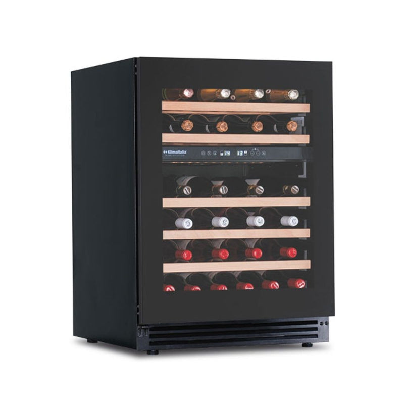 Cantinetta incasso ventilato DW46F2T con maniglia integrata 46 bottiglie colore nero classe G