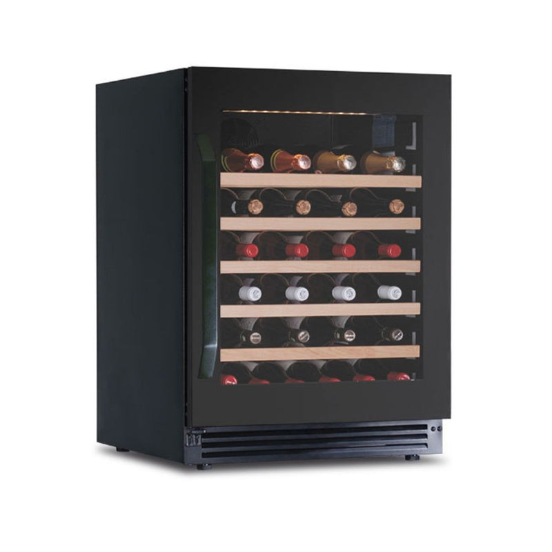 Cantinetta incasso ventilato DW51G1T con maniglia esterna 52 bottiglie nero classe G