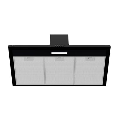 Cappa a piramide 90 cm Eolo 90 nera Samet