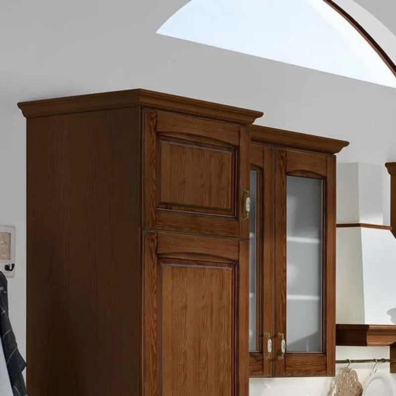 Cimasa cornice per mobili cucina noce 3.64 ml.