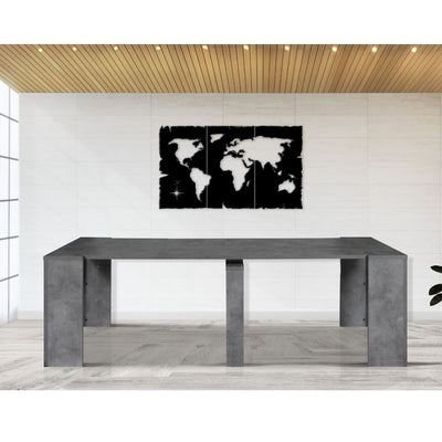 Consolle allungabile Baku cemento 252 cm