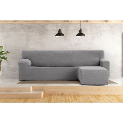 Copridivano Troya elastico penisola destra grigio bracciolo corto 250/310