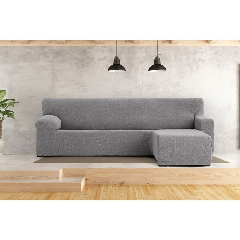 Copridivano Troya elastico penisola destra grigio bracciolo corto 250/310