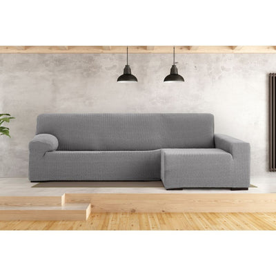 Copridivano Troya elastico penisola destra grigio bracciolo lungo 250/310