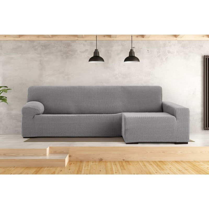 Copridivano Troya elastico penisola destra grigio bracciolo lungo 250/310