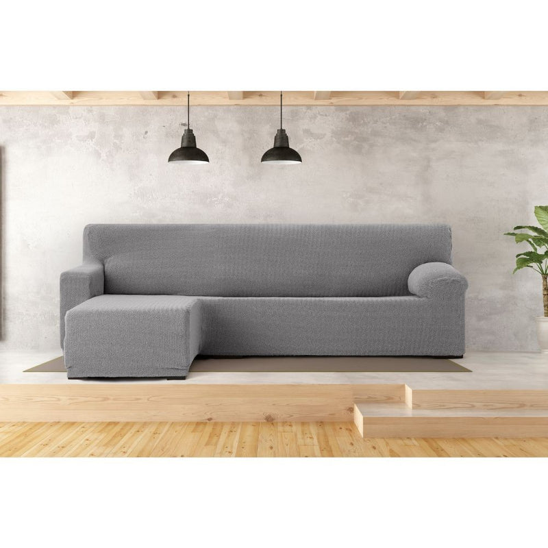 Copridivano Troya elastico penisola sinistra grigio bracciolo corto 250/310