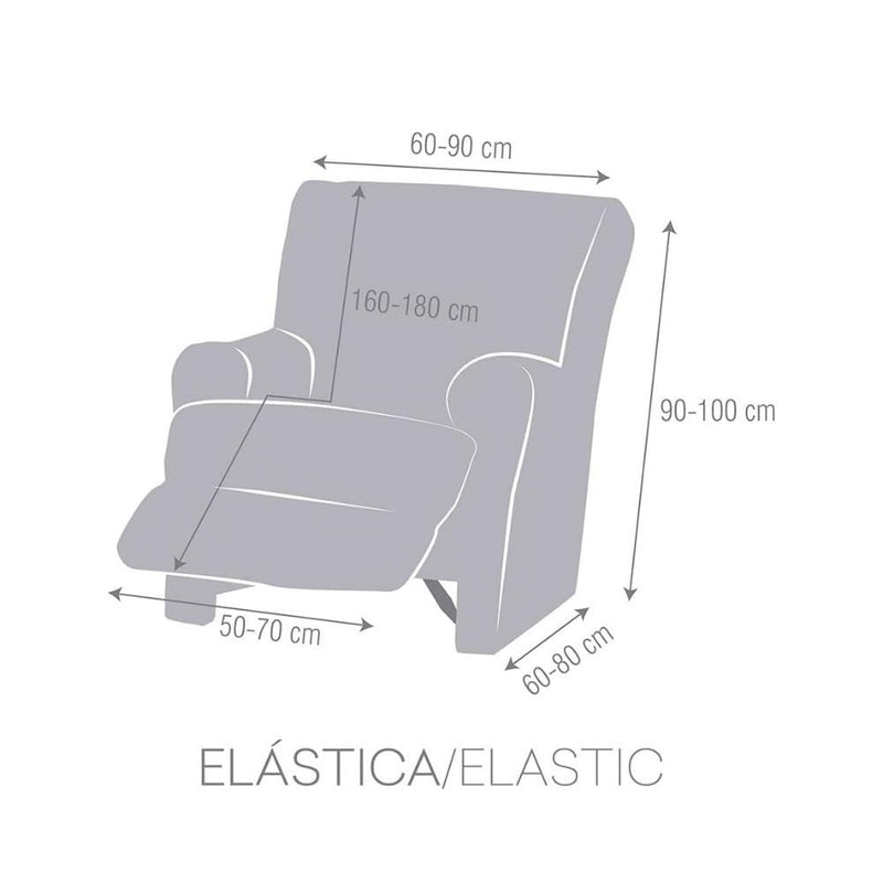 Copripoltrona relax Troya elastico grigio 60-90