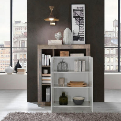 Credenza Mogol bianco lucido pero 108x42x127H