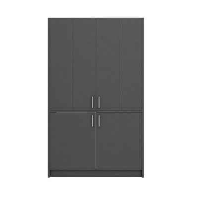 Cucina monoblocco Fold Evolution struttura e ante a libro antracite