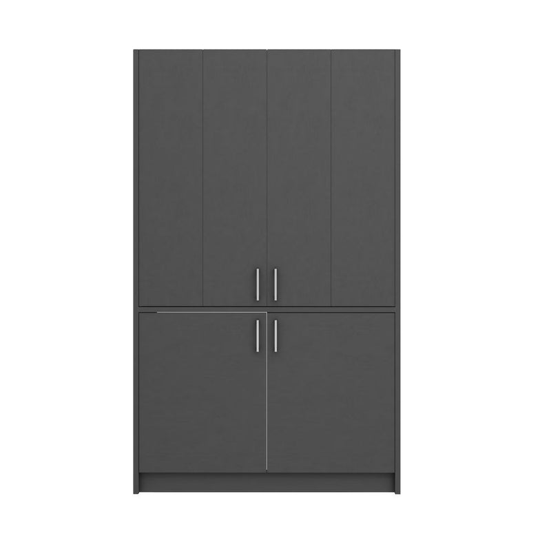 Cucina monoblocco Fold Evolution struttura e ante a libro antracite