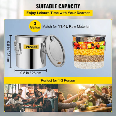 Distillatore da 11,36 L, distributore d'acqua, distillatore in acciaio inox con 2 barili di condensazione, accessori per distillatore