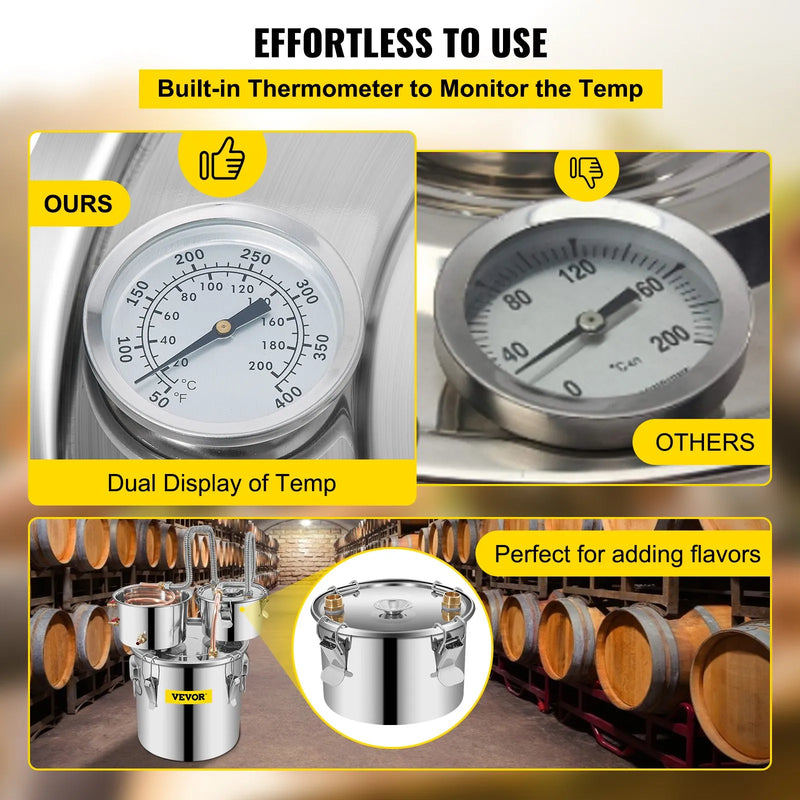 Distillatore da 11,36 L, distributore d&