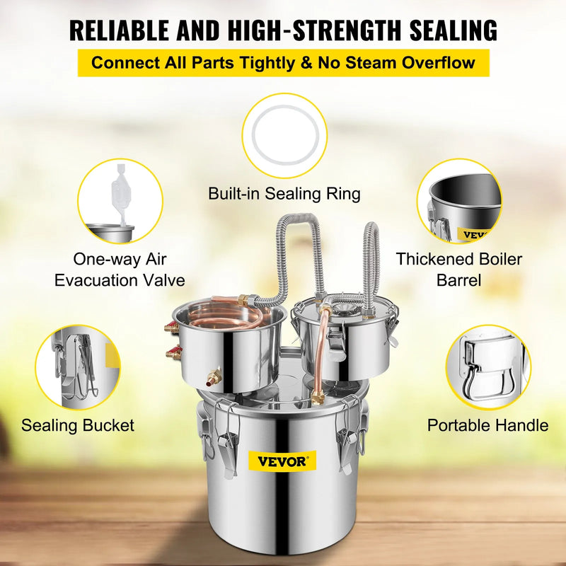 Distillatore da 11,36 L, distributore d&