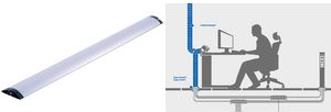 Bachmann Easy-Bridge - Kabel-Floor-Guard - 1,0m - Silber (930.028)
