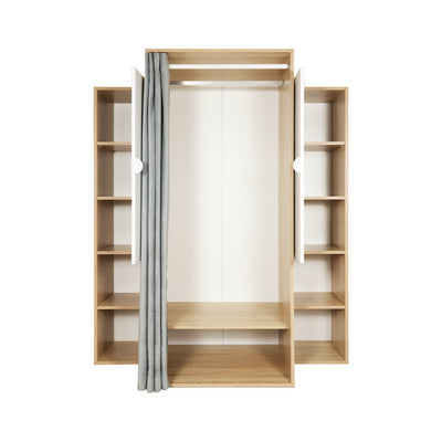 Guardaroba Krell rovere bianco 150x56x184h