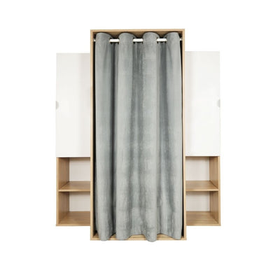 Guardaroba Krell rovere bianco 150x56x184h