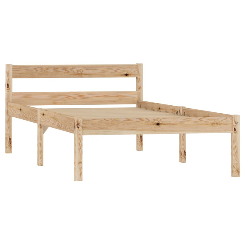 vidaXL Giroletto senza Materasso 100x200 cm in Legno Massello di Pino