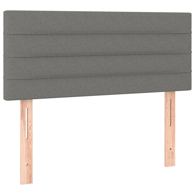vidaXL Testiera Grigio Scuro 100x5x78/88 cm in Tessuto