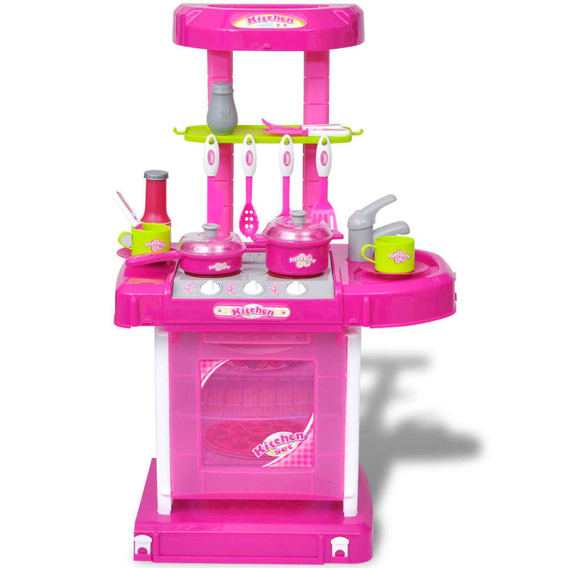 Cucina Giocattolo per Bambini con Effetti Luce/Suoni Rosa