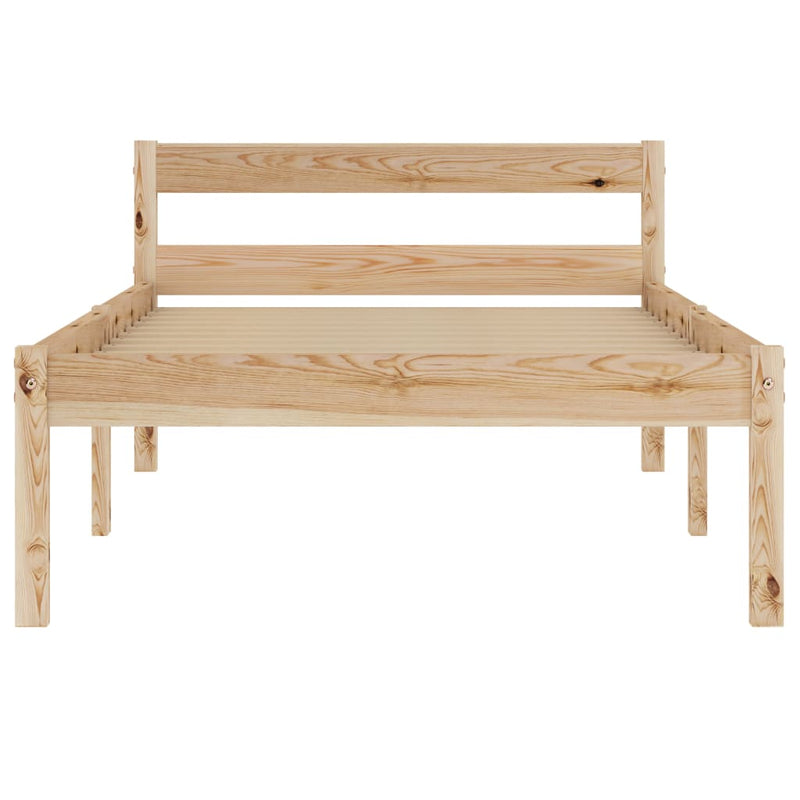 vidaXL Giroletto senza Materasso 100x200 cm in Legno Massello di Pino