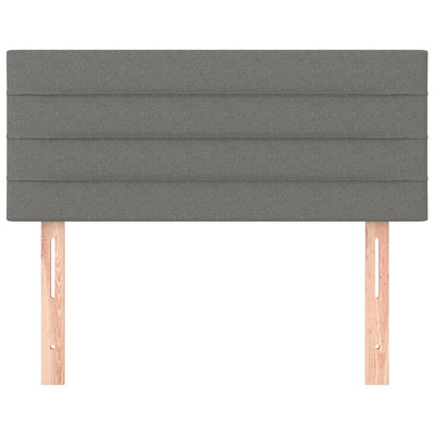vidaXL Testiera Grigio Scuro 100x5x78/88 cm in Tessuto