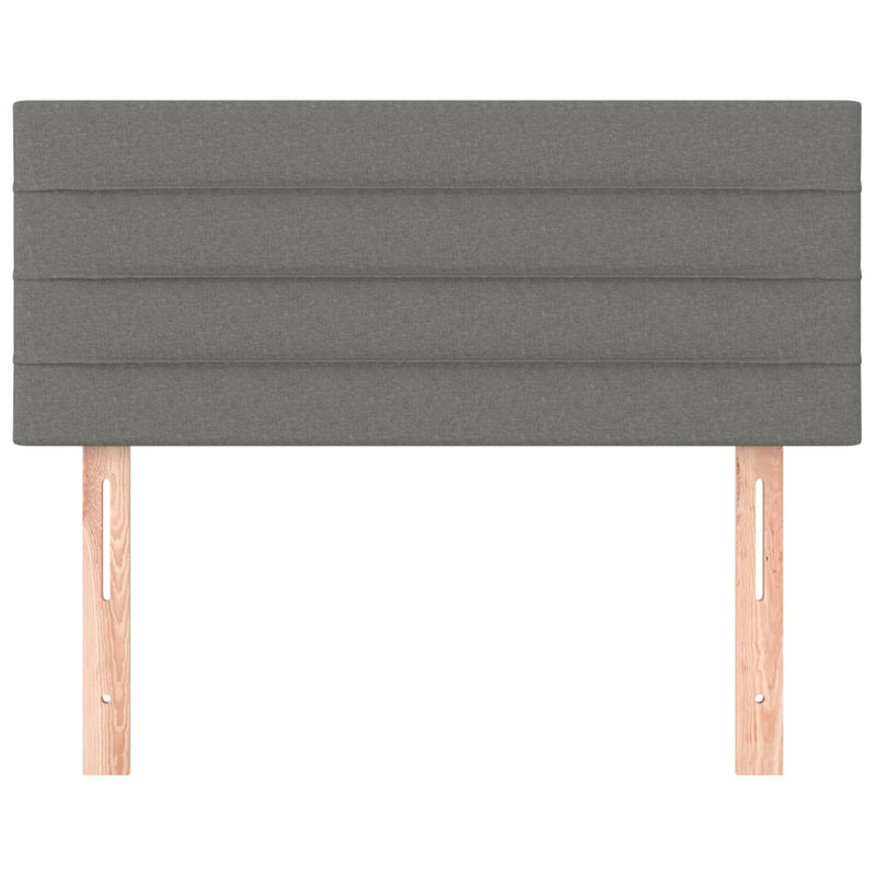 vidaXL Testiera Grigio Scuro 100x5x78/88 cm in Tessuto