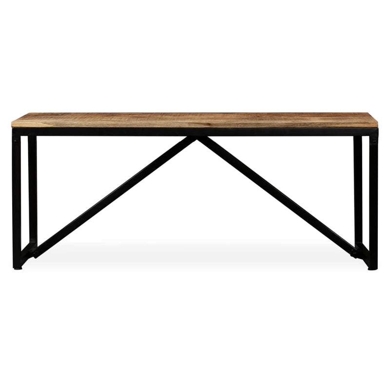 vidaXL Panca in Legno Massello di Mango 110x35x45 cm