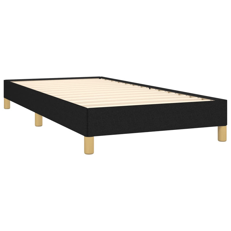 vidaXL Giroletto Nero 80x200 cm in Tessuto
