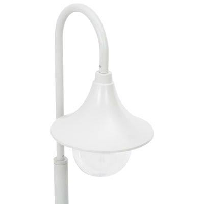 Lampione da Giardino E27 120 cm Alluminio Bianco