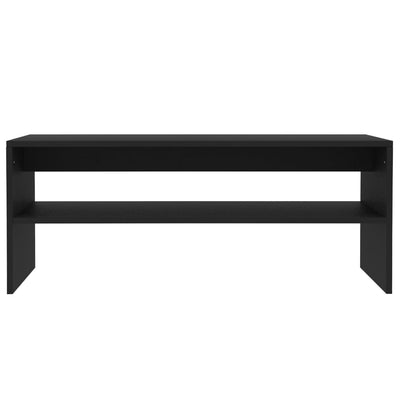 vidaXL Tavolino da caffè Nero 100x40x40 cm Legno ingegnerizzato