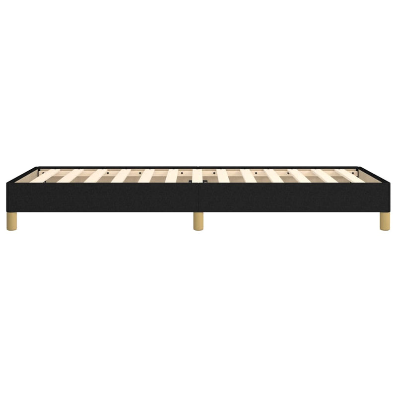 vidaXL Giroletto Nero 80x200 cm in Tessuto