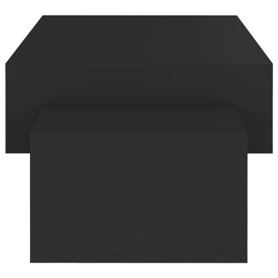vidaXL Tavolino da Salotto Nero 105x55x32 cm in Truciolato