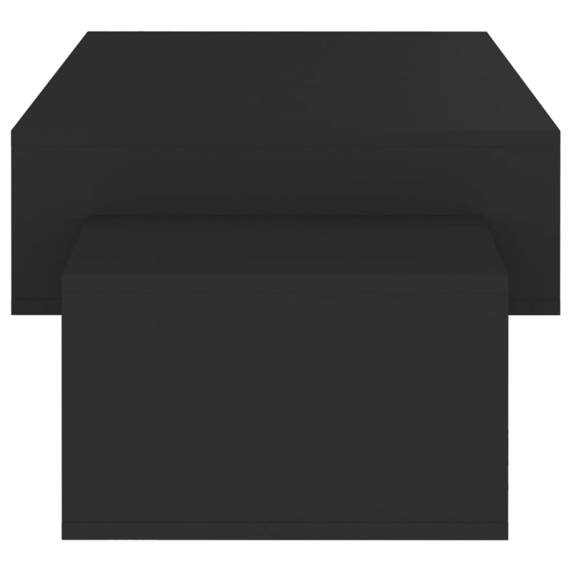 vidaXL Tavolino da Salotto Nero 105x55x32 cm in Truciolato