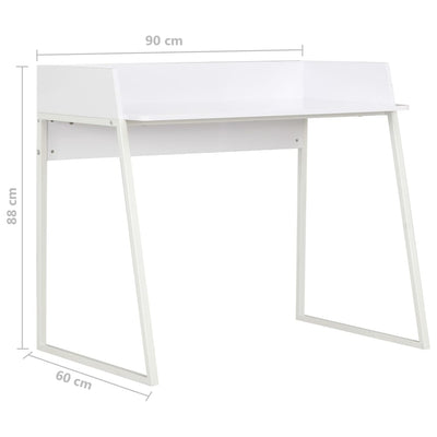 vidaXL Scrivania Bianca 90x60x88 cm