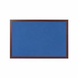 Bi-Office FB0743653 lavagna 600 x 900 mm (Bi-Office Earth-It Blue Felt Noticeboard Cherry Wood Frame 600x900mm - FB0743653 DD)