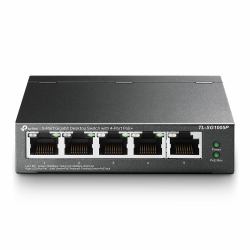 TP-Link TL-SG1005P switch di rete Non gestito Gigabit Ethernet [10/100/1000] Supporto Power over Ethernet [PoE] Nero (TP-Link Network switch - Unmanaged Gigabit Ethernet - [10/100/1000] Power over Et