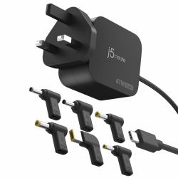j5create JUP1565DCF-FN Caricabatterie per dispositivi mobili Universale Nero AC Interno (J5CREATE 67W GAN PD USB-C MINI CHARGER)