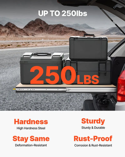 Coppia Guide per Cassetti con Chiusura e Cuscinetti 630 x 53 x 19,5 mm