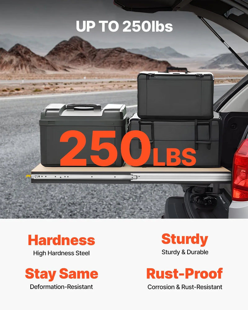 Coppia Guide per Cassetti con Chiusura e Cuscinetti 630 x 53 x 19,5 mm