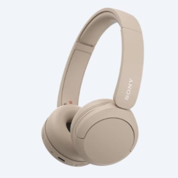 Sony WH-Ch520 Cuffie Wireless A Padiglione Musica E Chiamate Usb TipO-C Bluetooth Base Di Ricarica Crema