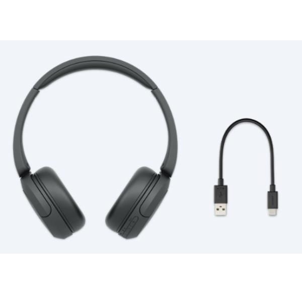 Sony Cuffie Bluetooth Wireless WH-Ch520 Durata Della Batteria Fino A 50 Ore Con Ricarica Rapida Stile ON-Ear Blu