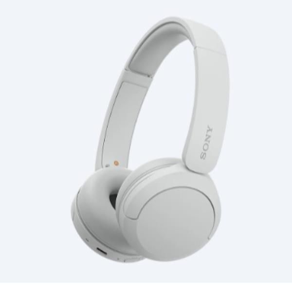 Sony Cuffie Bluetooth Wireless WH-Ch520 Durata Della Batteria Fino A 50 Ore Con Ricarica Rapida Stile ON-Ear Bianco