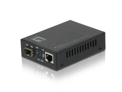 LevelOne GVT-2000 convertitore multimediale di rete 1000 Mbit/s Modalità multipla Nero