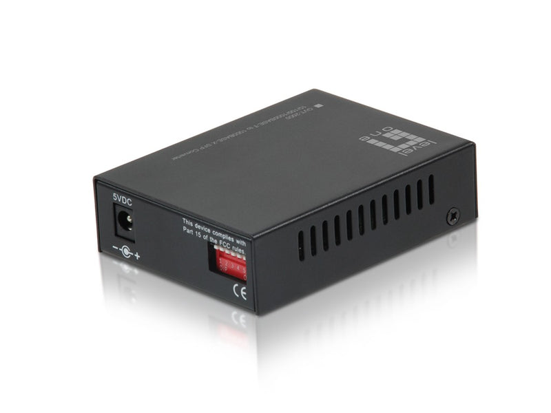 LevelOne GVT-2000 convertitore multimediale di rete 1000 Mbit/s Modalità multipla Nero