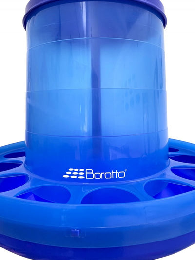 Mangiatoia a tramoggia per avicoli, capacità 14 Kg: Design Ergonomico e Antispreco, Ideale per Diverse Specie Avicole