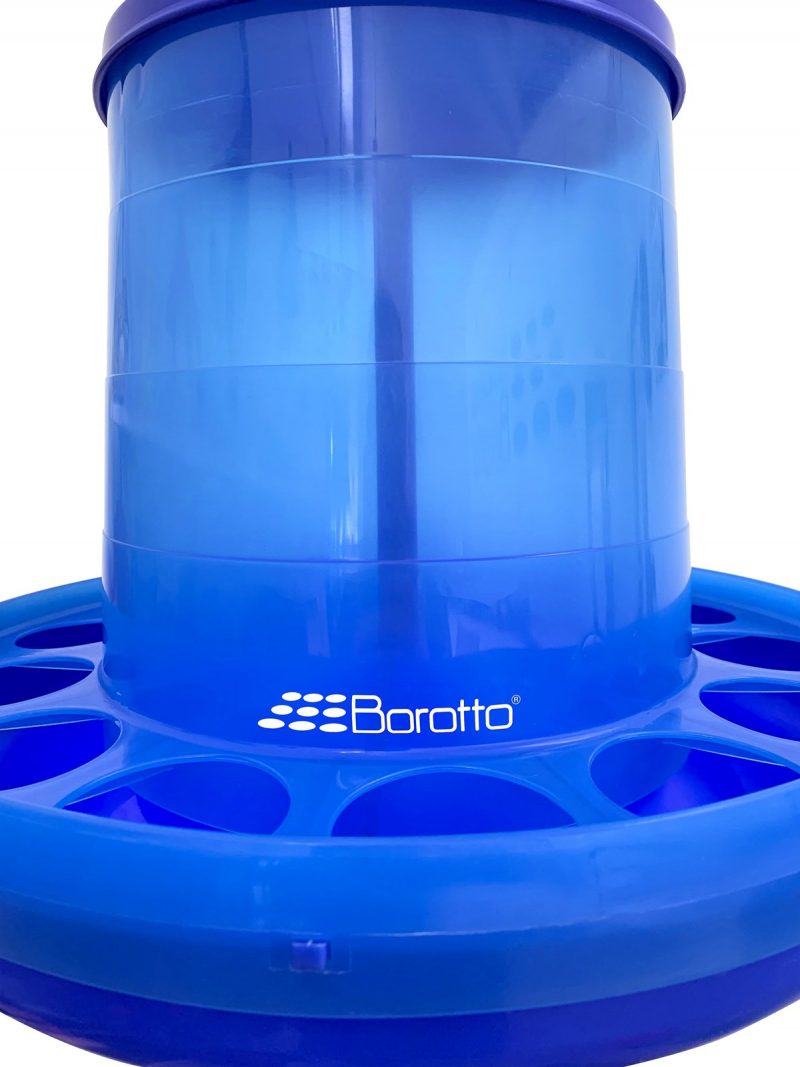 Mangiatoia a tramoggia per avicoli, capacità 14 Kg: Design Ergonomico e Antispreco, Ideale per Diverse Specie Avicole