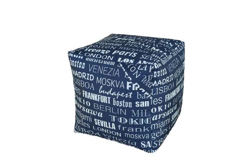 Pouf Pouf Big City durevoli impermeabili per esterni design moderno ideali per il relax in piscina
