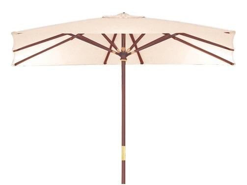 OMBRELLONE GIARDINO IN LEGNO SUN TOP RETTANGOLARE 300X300 CM ARREDO GIARDINO
